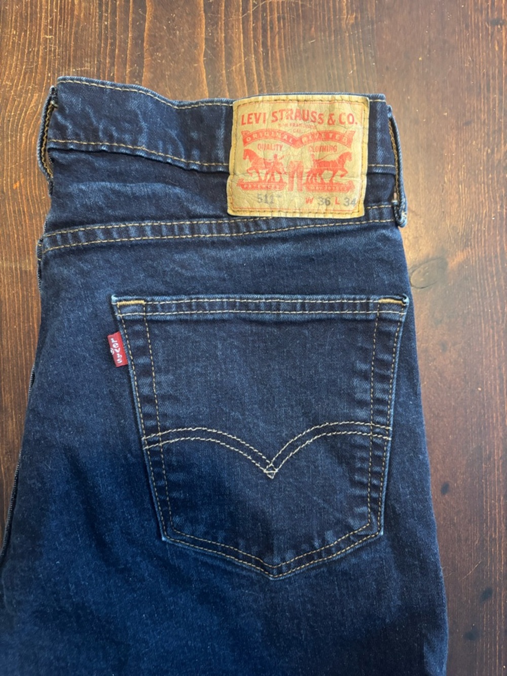 Levi's Men's Dark Indigo Straight Jeans